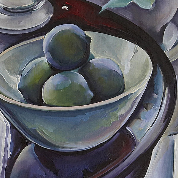 Detail-Still Life with Pewter Pitcher